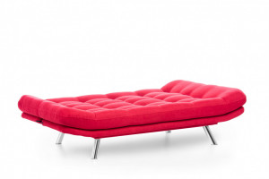 Canapea Extensibila, 3 Locuri Misa Sofabed Rosu - Img 7