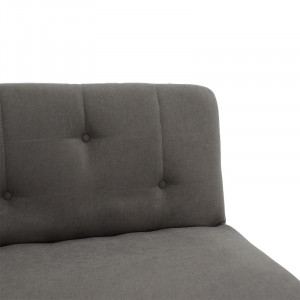 Canapea extensibila Breathe material textil antracit 167x77x73 cm - Img 5
