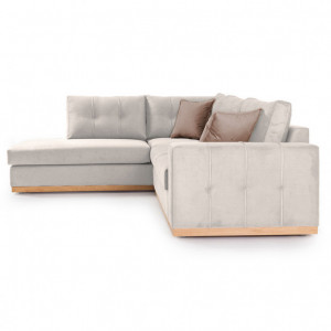 Coltar Dreapta Boston Crem - Mocha - Natural 280x225x95 cm - Img 3