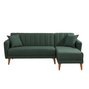 Coltar dreapta extensibil Aqua Verde inchis 225x85x150 cm - Img 5