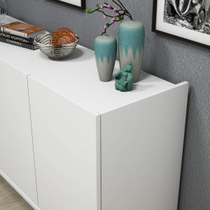 Comoda Model Elegante, Alb, 180x45x80.8 cm - Img 4
