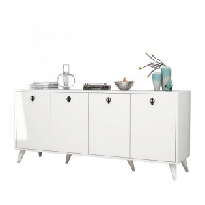 Comoda Model Elite, Alb, 180x45x80 cm - Img 4