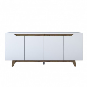 Comoda Model GD102, Alb/Nuc, 480x45x78.6 cm - Img 8