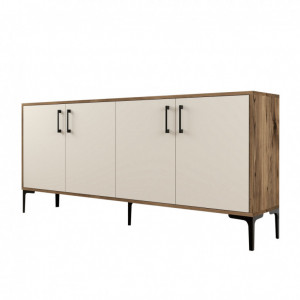 Comoda Model Kiev, Nuc/Crem, 180x35x78 cm - Img 7