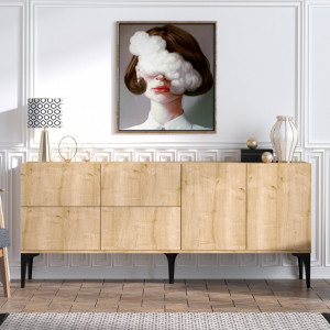 Comoda Model Laika, Stejar, 180x40x80 cm - Img 1