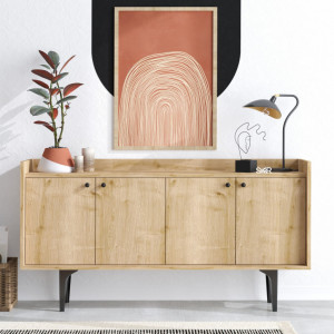 Comoda Model Navi, Stejar, 150x40x80 cm - Img 3