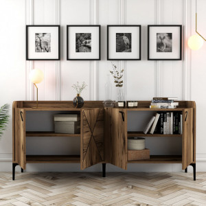 Comoda Model Venedik, Nuc, 180x35x78 cm - Img 3
