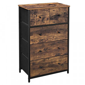 Comoda, Songmics, Negru , 56x30x93 cm - Img 2