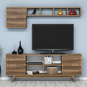 Comoda TV Ayla - Walnut - Img 1