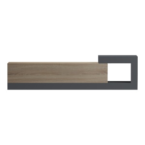Comodă TV Flato, stejar sonoma/antracit, 150x29.5x38.5 cm - Img 6
