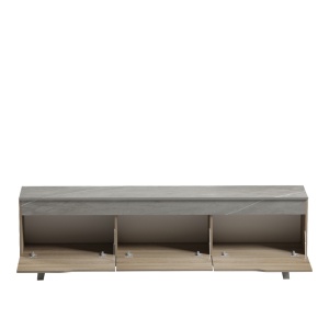 Comodă TV Kasandra, bej/stejar sonoma, 180x35x48.5 cm - Img 2