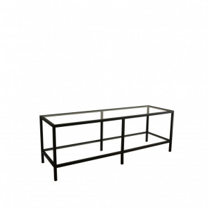Comoda TV Salvador, Model Basic, 130x45x40 cm, Negru - Img 7