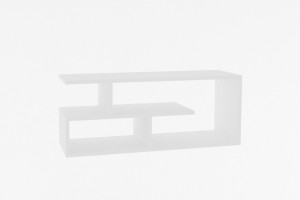 Comoda TV Salvador, Model Cafu, 100x40x29.6 cm, Alb - Img 3