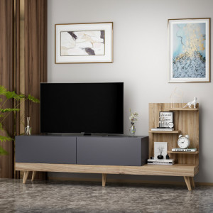 Comoda TV Salvador, Model Dizayn, 180x82x37 cm, Nuc/Mov - Img 3