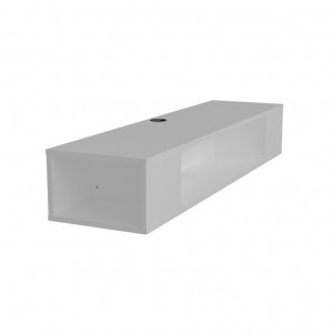 Comoda TV Salvador, Model Peti, 135x23x35.2 cm, Alb - Img 5