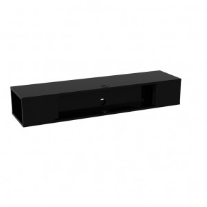 Comoda TV Salvador, Model Peti, 135x23x35.2 cm, Negru - Img 5
