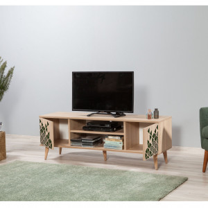 Comoda TV Salvador, Model TRUVA-121, 140x50x40 cm, Multicolor - Img 5