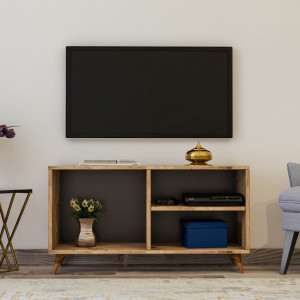 Comoda TV Salvador, Model Zisino, 100x54x35 cm, Pin