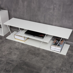 Comoda TV Tars alb 120x30x33cm - Img 2