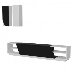 Comoda TV Zebra - Negru, Alb - Img 3
