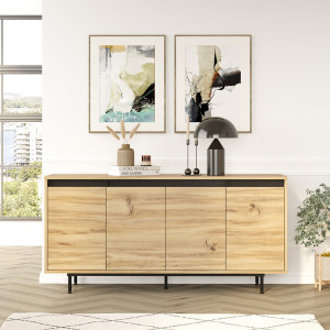 Consola Jethro sonoma - wenge 160x44.5x75.5cm - Img 4