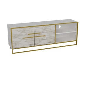 Consola TV Polka Auriu 160x56.6x38.5 cm - Img 4
