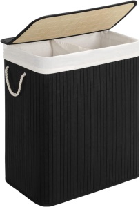 Cos de rufe Songmics Negru 51.5x31.5x61.5 cm - Img 2