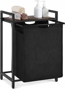 Cos de rufe, Vasagle, Maro-Negru, 50x33x76 cm - Img 7