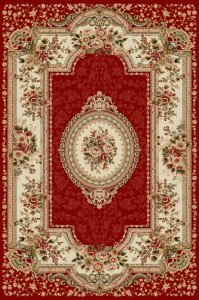 Covor Clasic, Lotos 571, Grena, 60x110 cm, 1800 gr/mp - Img 1