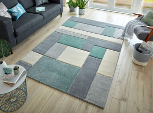 Covor Cosmos Mint/Gri/Crem 120X170 cm, Flair Rugs - Img 1