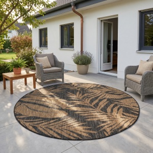 Covor Mira V1 Negru, Rotund, D160 cm