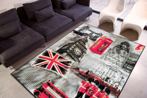 Covor Modern Kolibri England, Gri, 160x230 cm - Img 1