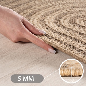 Covor Timber V1 Bej, 140 x 200cm - Img 3