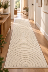 Covor tip Traversa VivaDeco Art V2, 80 x 150 cm, Crem, 100% Polipropilena, Fir 8 mm, 1900 g/mp, OEKO-TEX Standard 100