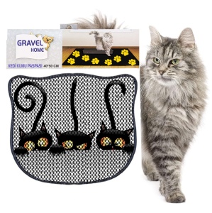 Covoras pentru litiera pisici Kdkafa0127 Multicolor 40x50 cm - Img 2