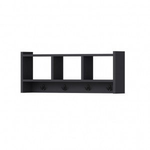 Cuier cu raft Model Midnight, Antracit, 75.6x22x35 cm - Img 4