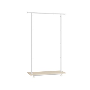 Cuier pe roti Songmics Bej 98.5x35x160.3 cm - Img 2