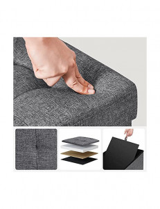 Cutie depozitare, Songmics, LSF76GYZ, Gri, 300 Kg, 110 x 38 x 38 cm - Img 3