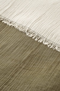 Cuvertura pentru Pat Dublu Model Muslin Age Green - Img 2