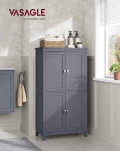 Dulap baie Vasagle Gri 60x30x110 cm - Img 1