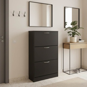 Dulap de pantofi Savaz, antracit, 60x24x114 cm