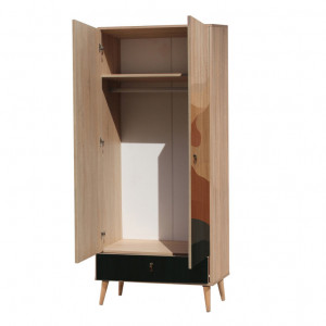 Dulap haine Model City, Multicolor, 80x45x190 cm - Img 3