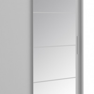 Dulap haine Model Elodie, Alb, 180x61x216 cm - Img 2