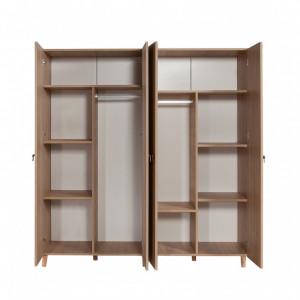 Dulap haine Model Imaj-620, Stejar/Albastru, 180x52x192 cm - Img 7