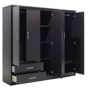 Dulap haine Model Olympus, Wenge, 198x57x183 cm - Img 5