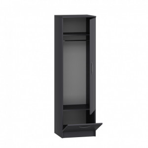 Dulap haine Model Santa, Antracit, 60x47.1x187 cm - Img 5