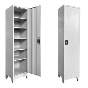 Dulap Metalic depozitare exterior/interior Koya, gri deschis, 50x45x190 cm
