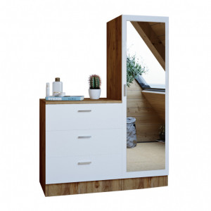 Dulap multifunctional Model CC6, Pin/Alb, 40x140x47 cm - Img 5