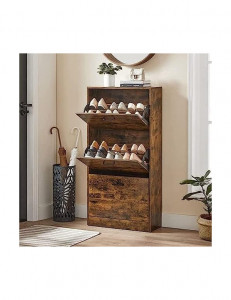 Dulap Pantofi Model Caden, Maro rustic , 60x24x120 cm - Img 6