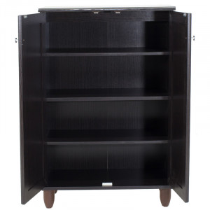 Dulap Pantofi Model Caroline II, Wenge, 60x34.5x91.5 cm - Img 4